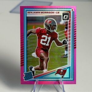 🔥 2025 Benjamin Morrison Panini Donruss Optic Rated Rookie Prizm. Tampa Bay Bucs